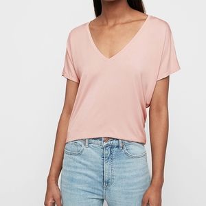 Express Short Sleeve V-Neck London Tee